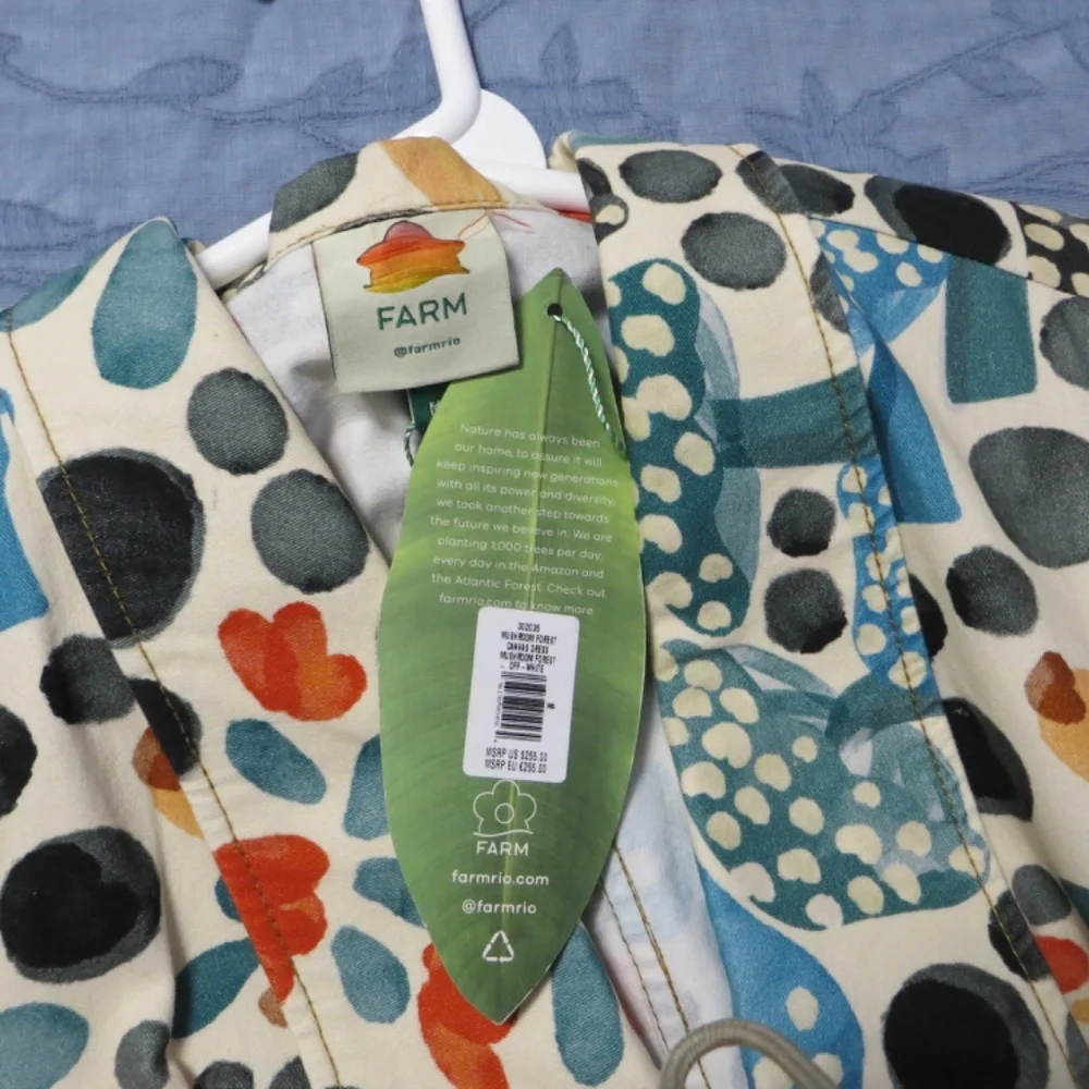 FARM Rio Cream Maxi Dress with Red, Blue & Black Floral Print - Picture 11 of 14